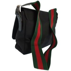 Gucci Bag Messenger Stripe Crossbody Web Black